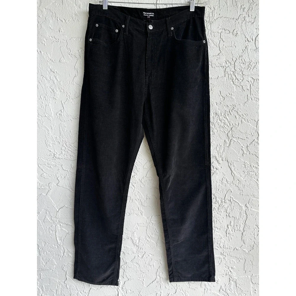 Polo Ralph Lauren Vintage Mens 36x34 Dark Brown Relaxed Corduroy Pants Preppy